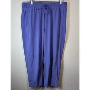 Athleta Arrival Size 16 Straight Leg Ankle Pants Purple/Blue Women's Athleisure